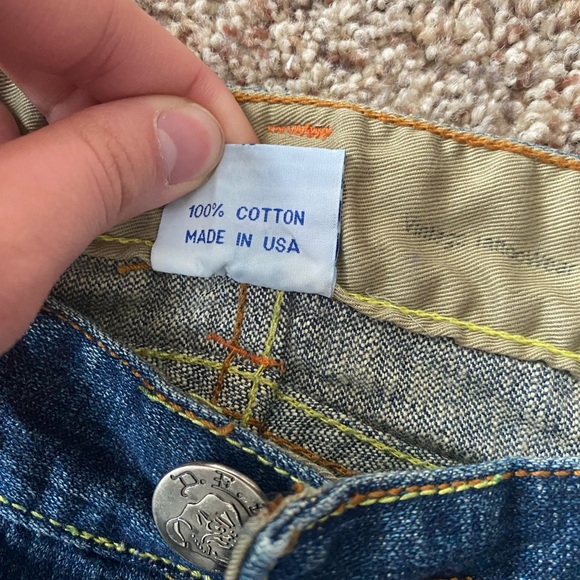 Ed Hardy Dark Blue Bootcut Jeans with Tatoo Embroidered Design - Picture 6 of 6